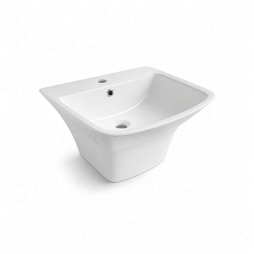 White Ceramic Basin 45x50cm