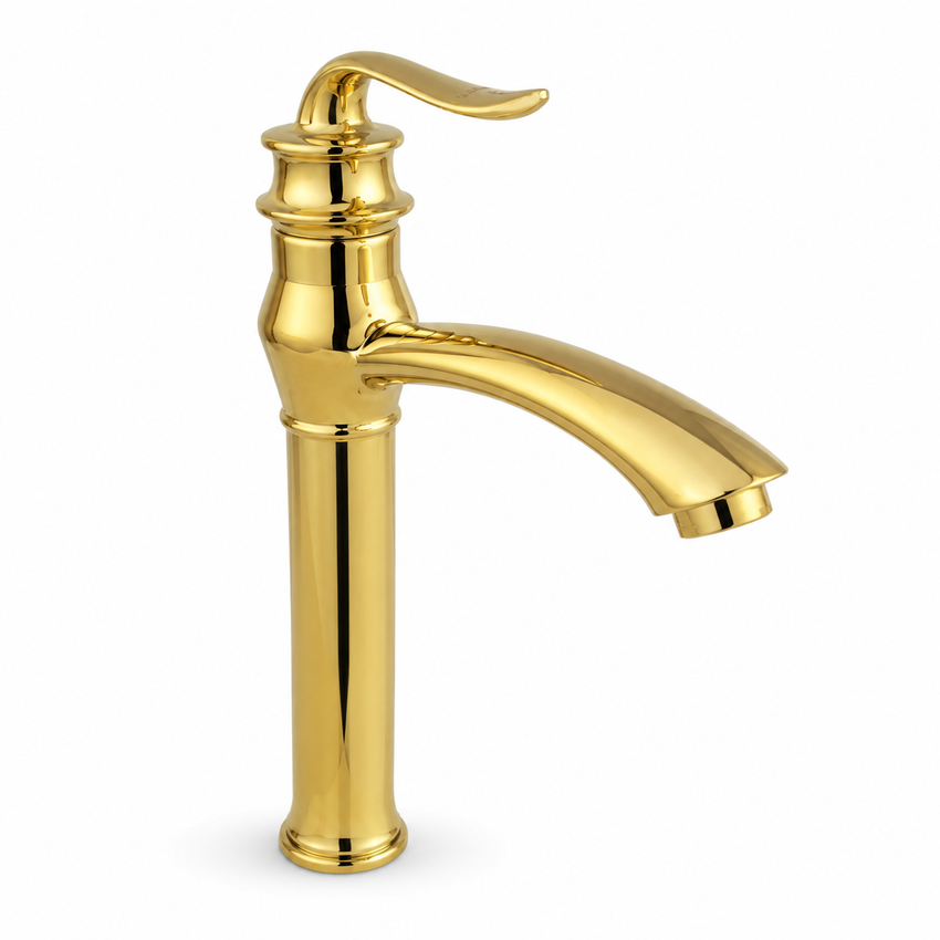 Vetalio Basin Mixer - Gold (Curved Spout)