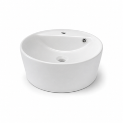 White Circular Basin 44x44cm