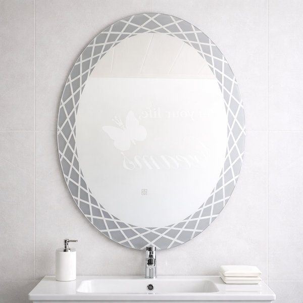 80×60cm Decorative Oval Mirror