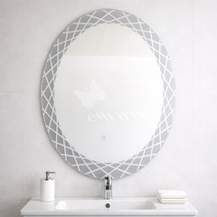 80×60cm Decorative Oval Mirror