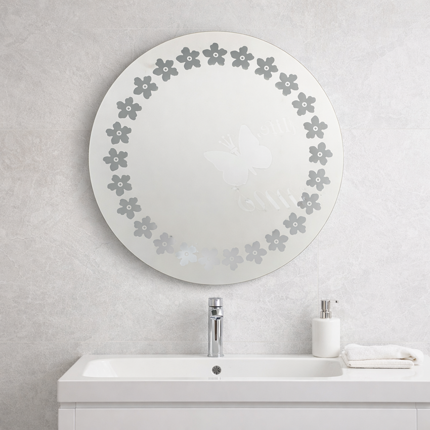 60×60cm Round LED Bathroom Mirror