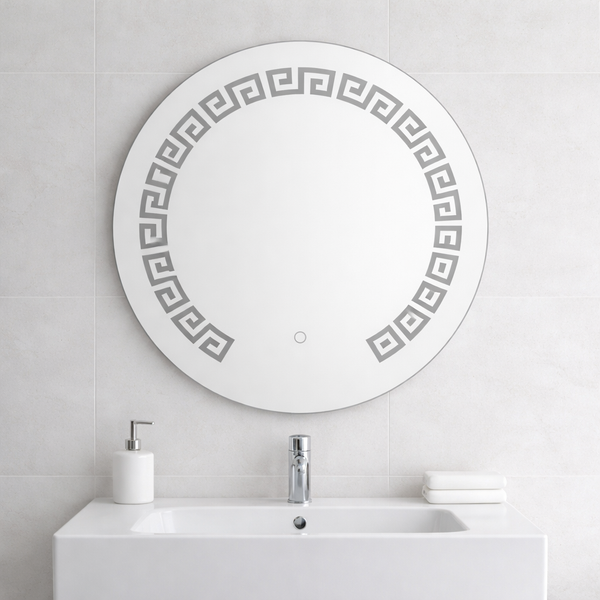 60×60cm Round LED Bathroom Mirror