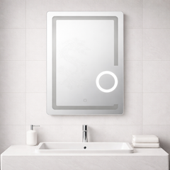 70×50cm LED Mirror – Designed Pattern