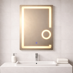 70×50cm LED Mirror – Designed Pattern