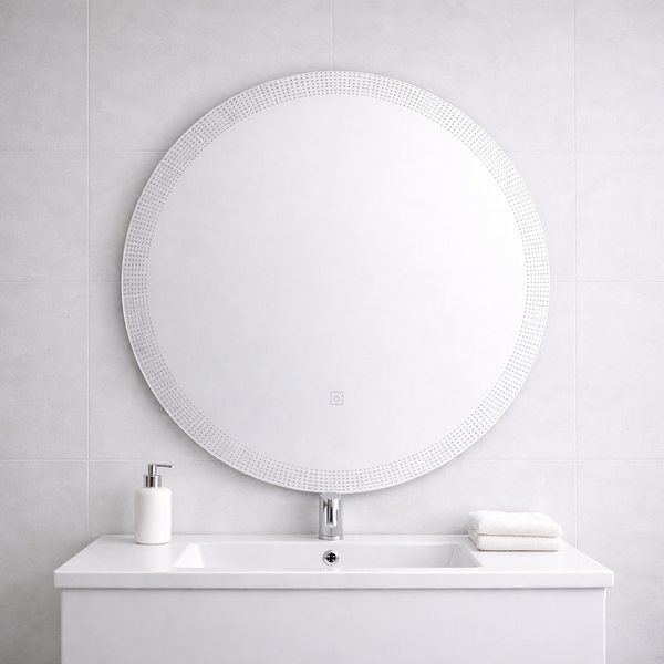 60×60cm Round LED Bathroom Mirror