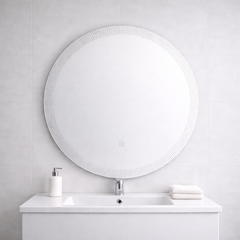 60×60cm Round LED Bathroom Mirror