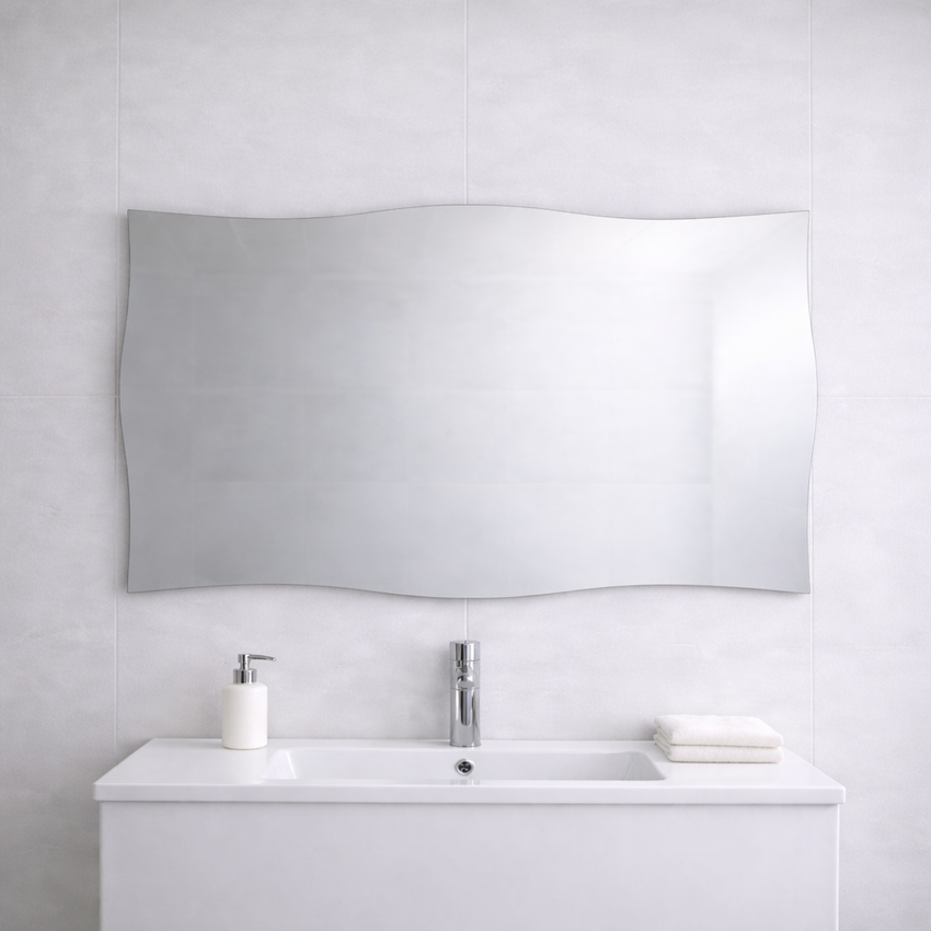 120×60cm Wave Shape LED Mirror