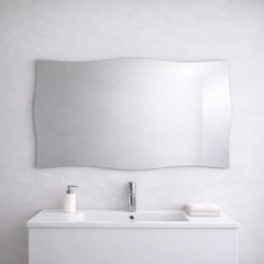 120×60cm Wave Shape LED Mirror