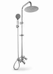 Chrome Slide-Bar Shower & Bath Mixer Set
