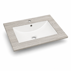 Wood-Look Countertop Basin 61x47cm