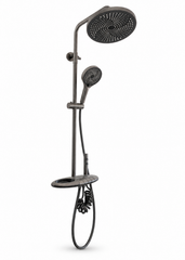 Gunmetal Electric Rain Shower Set