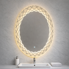 80×60cm Decorative Oval Mirror