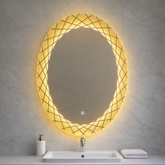 80×60cm Decorative Oval Mirror
