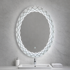 80×60cm Decorative Oval Mirror