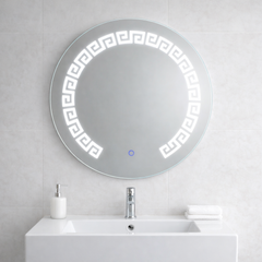 60×60cm Round LED Bathroom Mirror