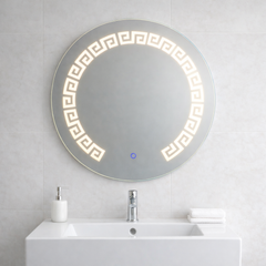 60×60cm Round LED Bathroom Mirror