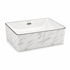 White Marble Basin 50x33cm