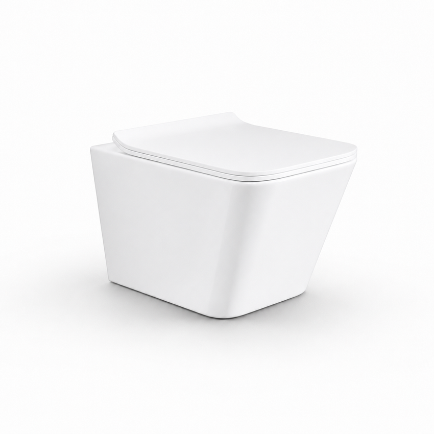 White Wall-Hung WC